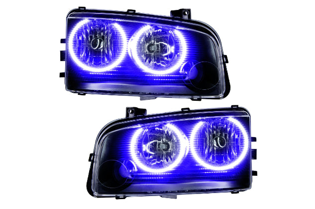 Oracle LED Halo Headlights: 05-10 Dodge Charger w/o OEM HID (UV/Purple SMD Single Color) - Headlights (Image 1 of 5)