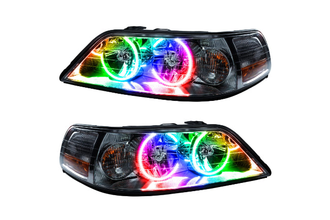 Oracle LED Halo Headlights: 05-11 Lincoln Town Car w/o OEM HID (ColorShift RGB / Simple Controller) - Headlights (Image 1 of 5)