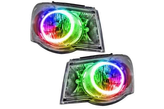 Oracle LED Halo Headlights: 07-09 Chrysler Aspen (Dynamic ColorShift RGB) - Headlights (Image 1 of 4)