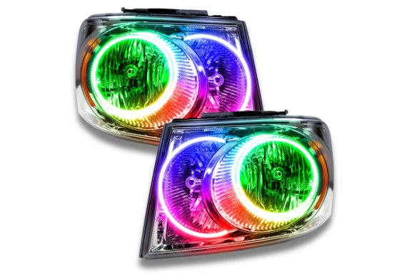 Oracle LED Halo Headlights: 07-09 Dodge Durango (ColorShift RGB / Simple Controller) - Headlights (Image 1 of 2)