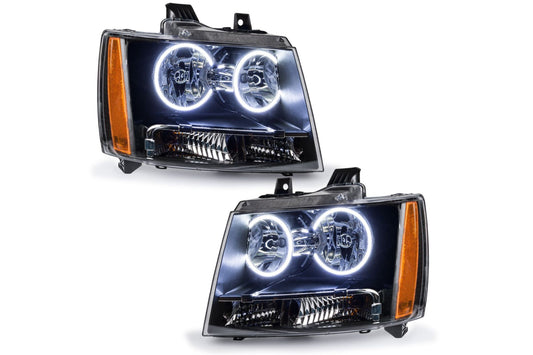 Oracle LED Halo Headlights: 07-13 Chevrolet Avalanche (White SMD Single Color) - Headlights