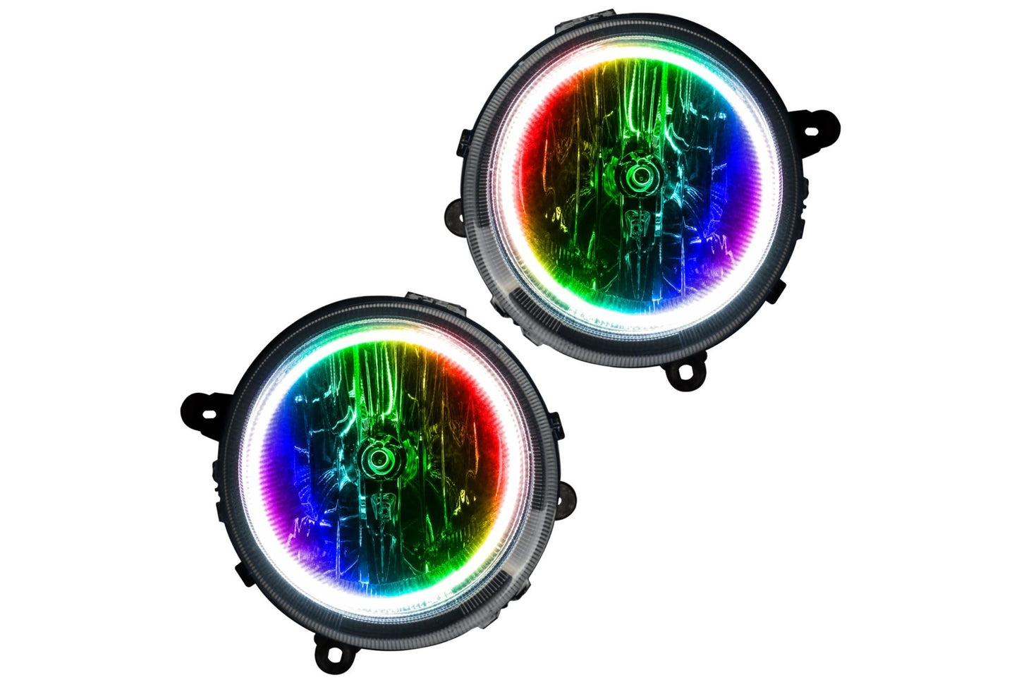 Oracle LED Halo Headlights: 07-16 Jeep Patriot/Compass (ColorShift RGB / RF Controller) - Headlights