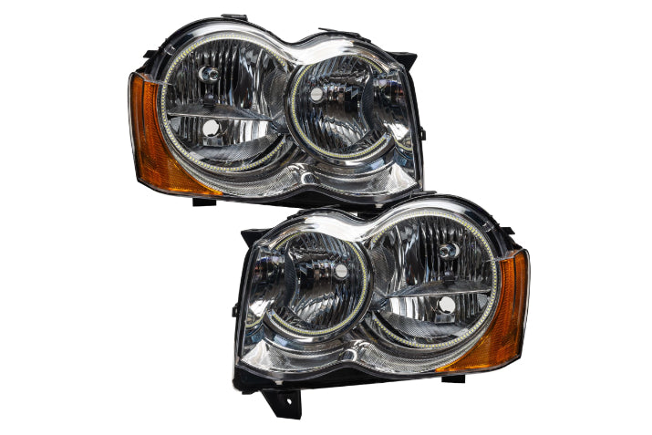 Oracle LED Halo Headlights: 08-10 Jeep Grand Cherokee w/o OEM HID (White SMD Single Color) - Headlights (Image 2 of 5)