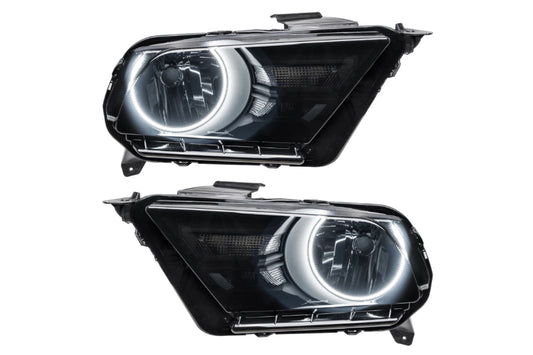 Oracle LED Halo Headlights: 10-12 Ford Mustang w/o OEM HID (White SMD Single Color) - Headlights