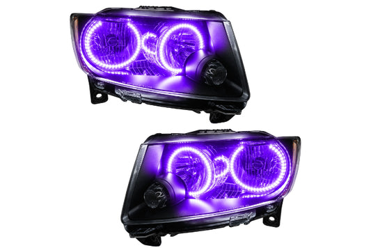 Oracle LED Halo Headlights: 11-13 Jeep Grand Cherokee w/o OEM HID (UV/Purple SMD Single Color) - Headlights (Image 1 of 5)