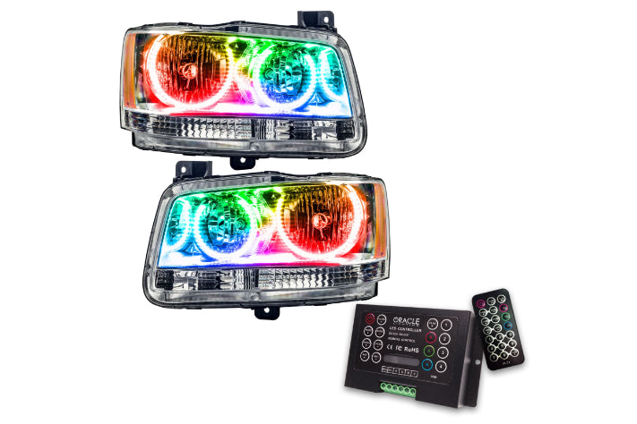 Oracle LED Halo Headlights: 2008 Dodge Magnum (ColorShift RGB / 2.0 Controller) - Headlights