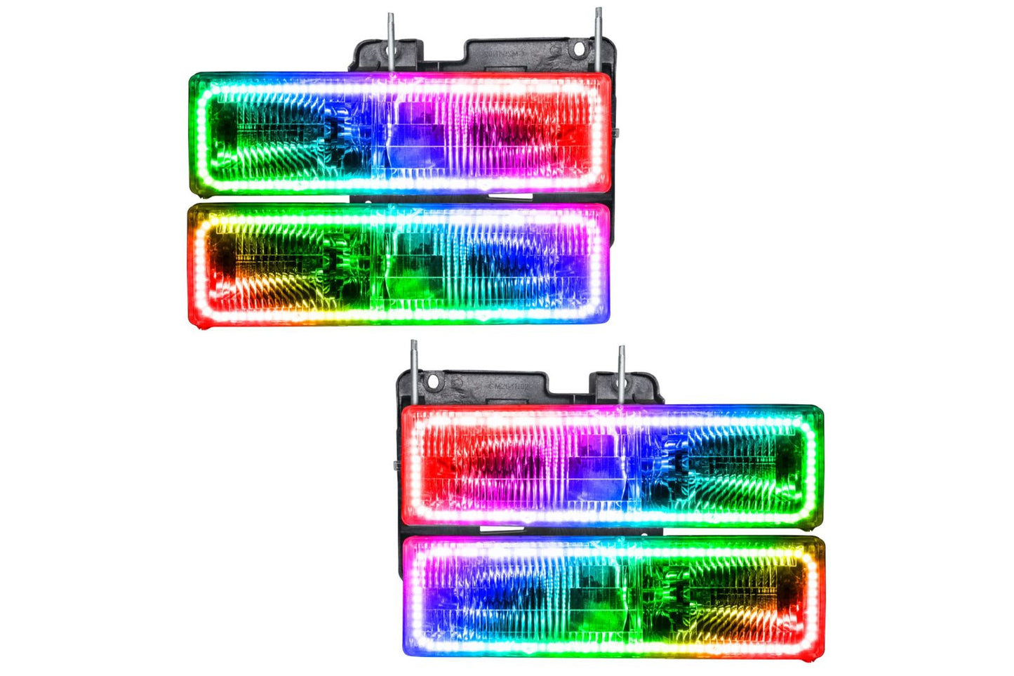 Oracle LED Halo Headlights: 88-02 Chevrolet C10 (ColorShift RGB / 2.0 Controller) - Headlights