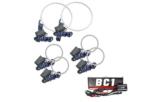 Oracle LED Halo Kit: 01-04 Nissan Frontier (Triple Halo / ColorShift RGB / BC1 Controller) - LED Halos/Strips