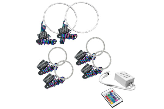 Oracle LED Halo Kit: 01-04 Nissan Frontier (Triple Halo / ColorShift RGB / Simple Controller) - LED Halos/Strips (Image 1 of 3)
