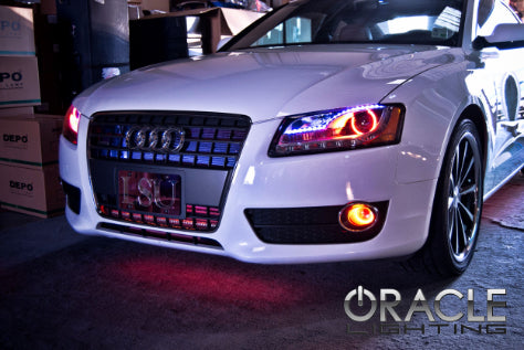 Oracle LED Halo Kit: 07-13 Audi A5 (Red Single Color) - LED Halos/Strips (Image 4 of 6)