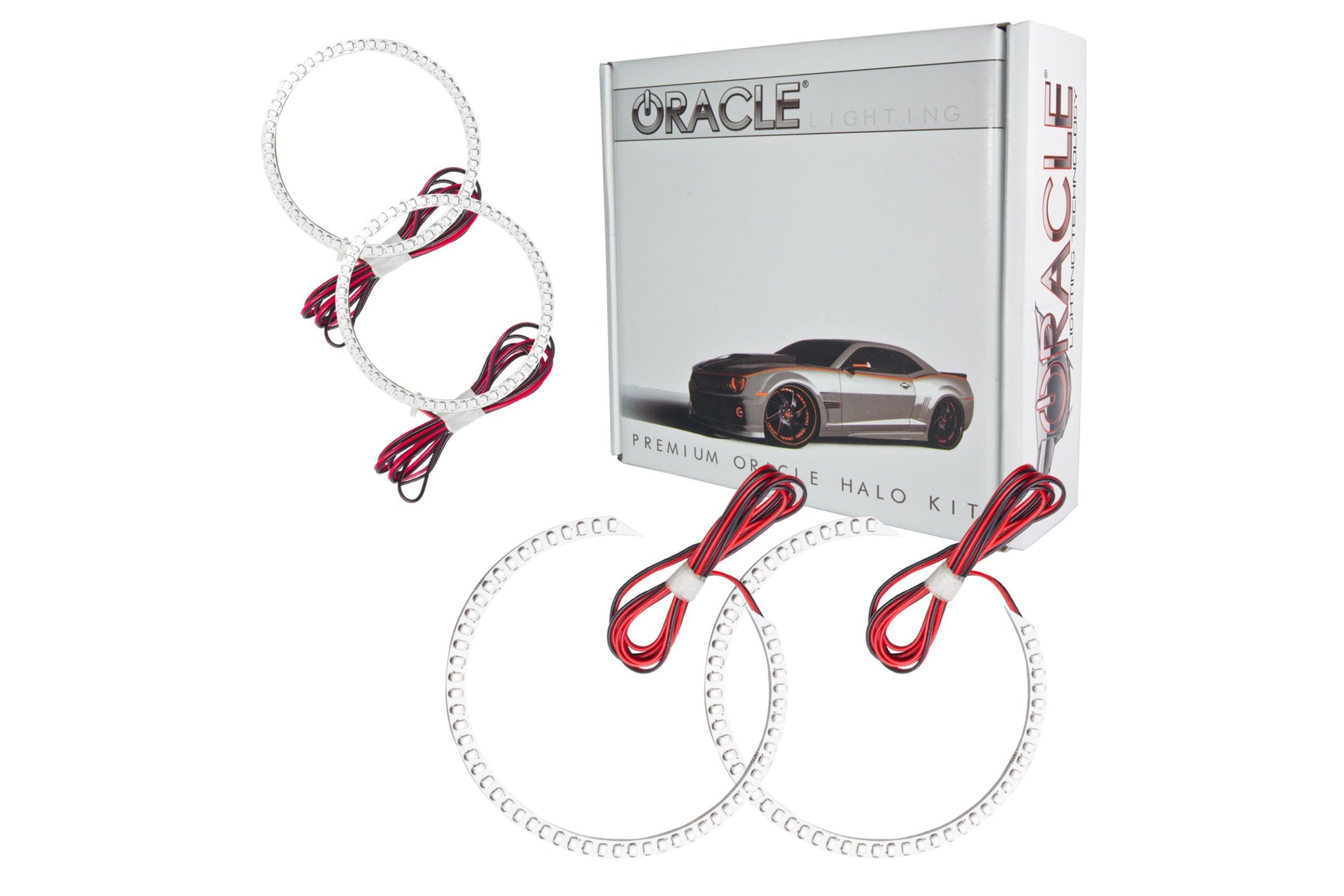 Oracle LED Halo Kit: 08-10 Pontiac G8 (Red Single Color) - LED Halos/Strips