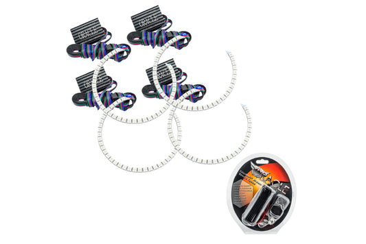 Oracle LED Halo Kit: 08-14 Dodge Challenger w/o Projectors (ColorShift RGB / RF Controller) - LED Halos/Strips (Image 1 of 4)