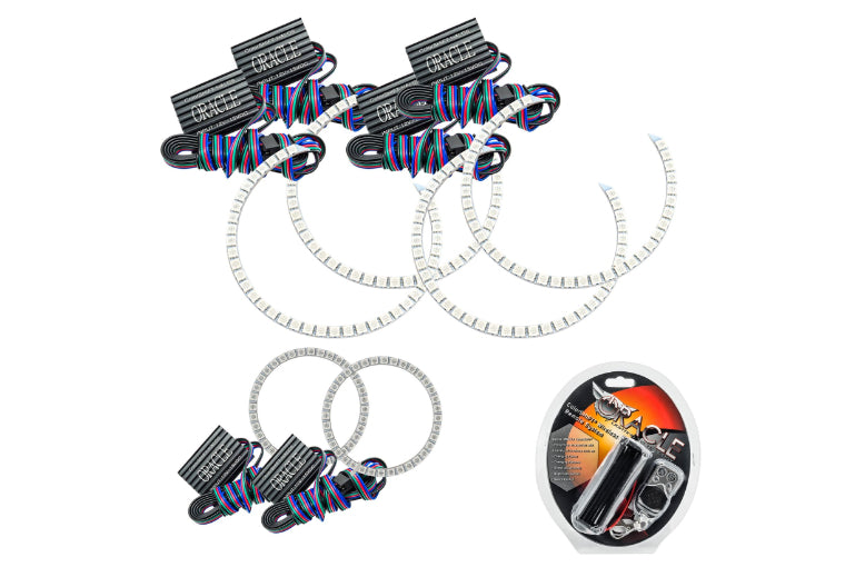 Oracle LED Halo Kit: 11-13 Jeep Grand Cherokee (Triple Halo / ColorShift RGB / RF Controller) - LED Halos/Strips (Image 1 of 3)
