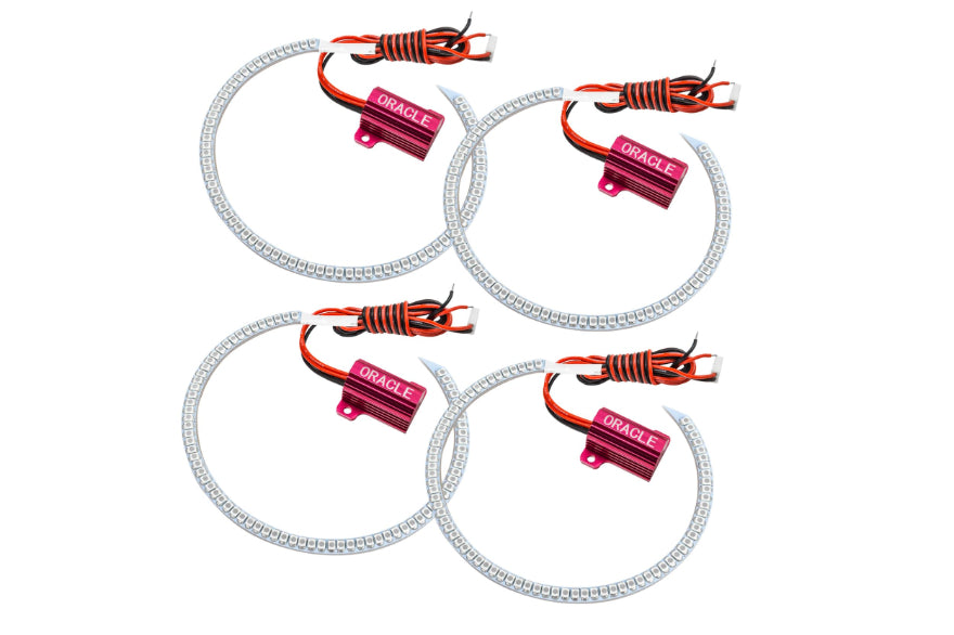 Oracle LED Halo Kit: 15-21 Dodge Challenger (Red Single Color) - LED Halos/Strips (Image 1 of 4)