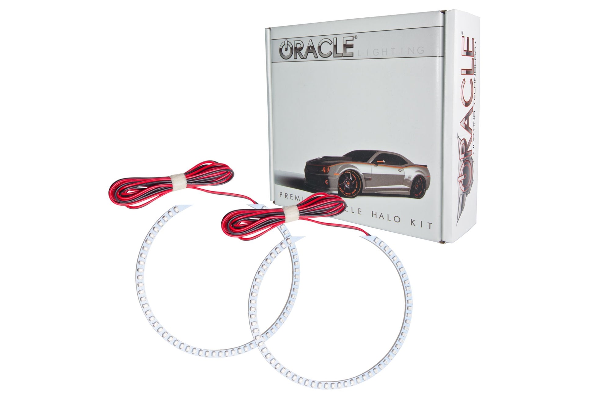 Oracle LED Halo Kit: 99-15 Harley Road Glide (Red Single Color) - LED Halos/Strips