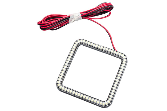 Oracle LED Light Pod Halo: 3in Square / White - Off Road - Universal