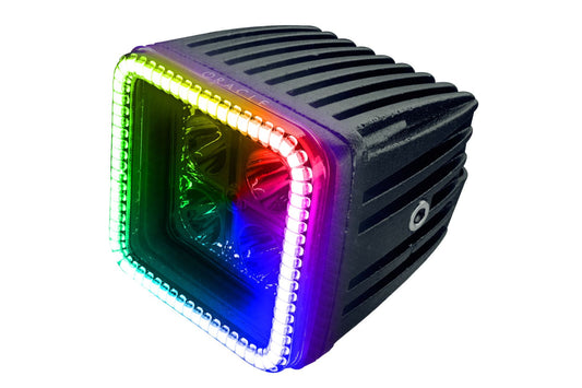 Oracle LED Pod: 3in Square / ColorShift RGB / No Controller - Off Road - Universal