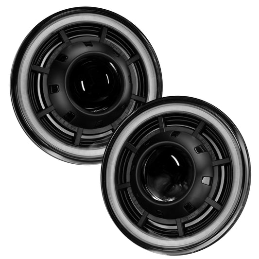 Oracle Oculus LED Headlights: Jeep JK 7in (Matte Black / 6000K) - Headlights (Image 1 of 5)