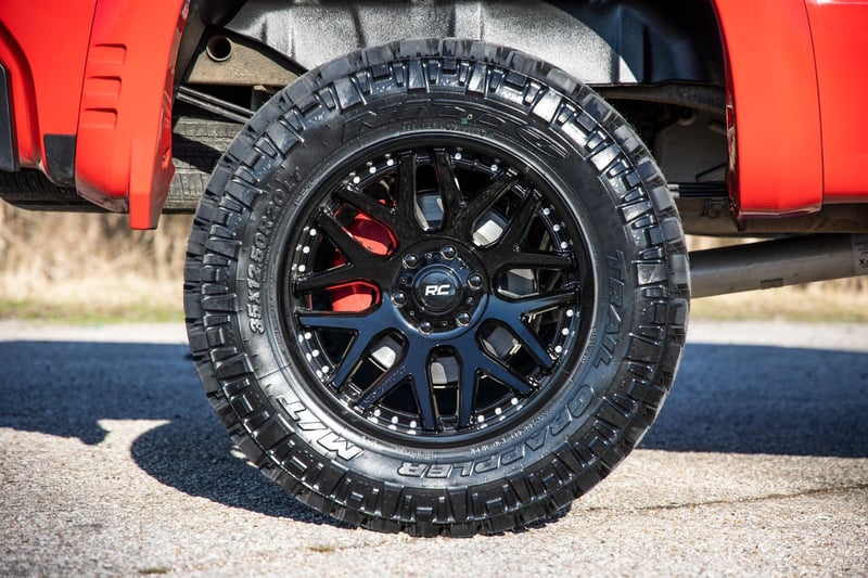 RC 95 Series Wheel | Machined One-Piece | Gloss Black | 20x10 | 5x5 | -19mm (manufacturer page)