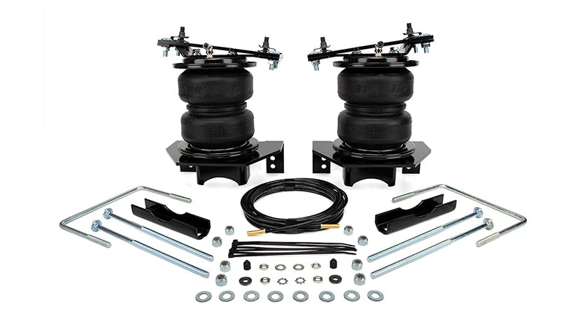 Air Lift Company 88380 23C F350(Drw)Loadlifter 5000 Ultimate Air Spring Kitplastic End Cap/Blk Powder Coated Roll Plates | Ford F-350 Super Duty