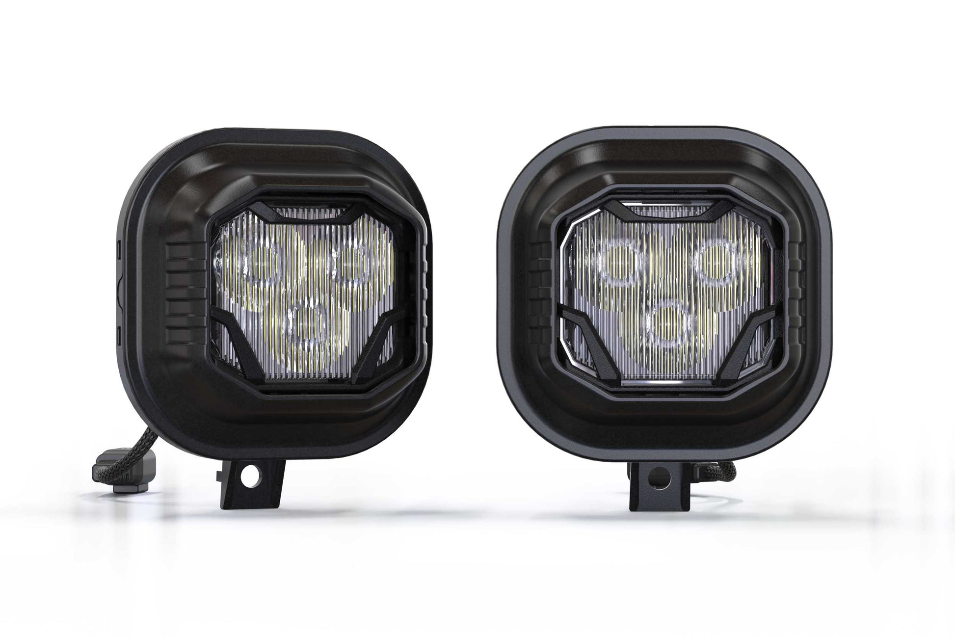4Banger Fog Lights: 99-16 Super Duty (HXB White SAE Wide Beam) - Off Road - Veh. Spec (Image 1 of 6)