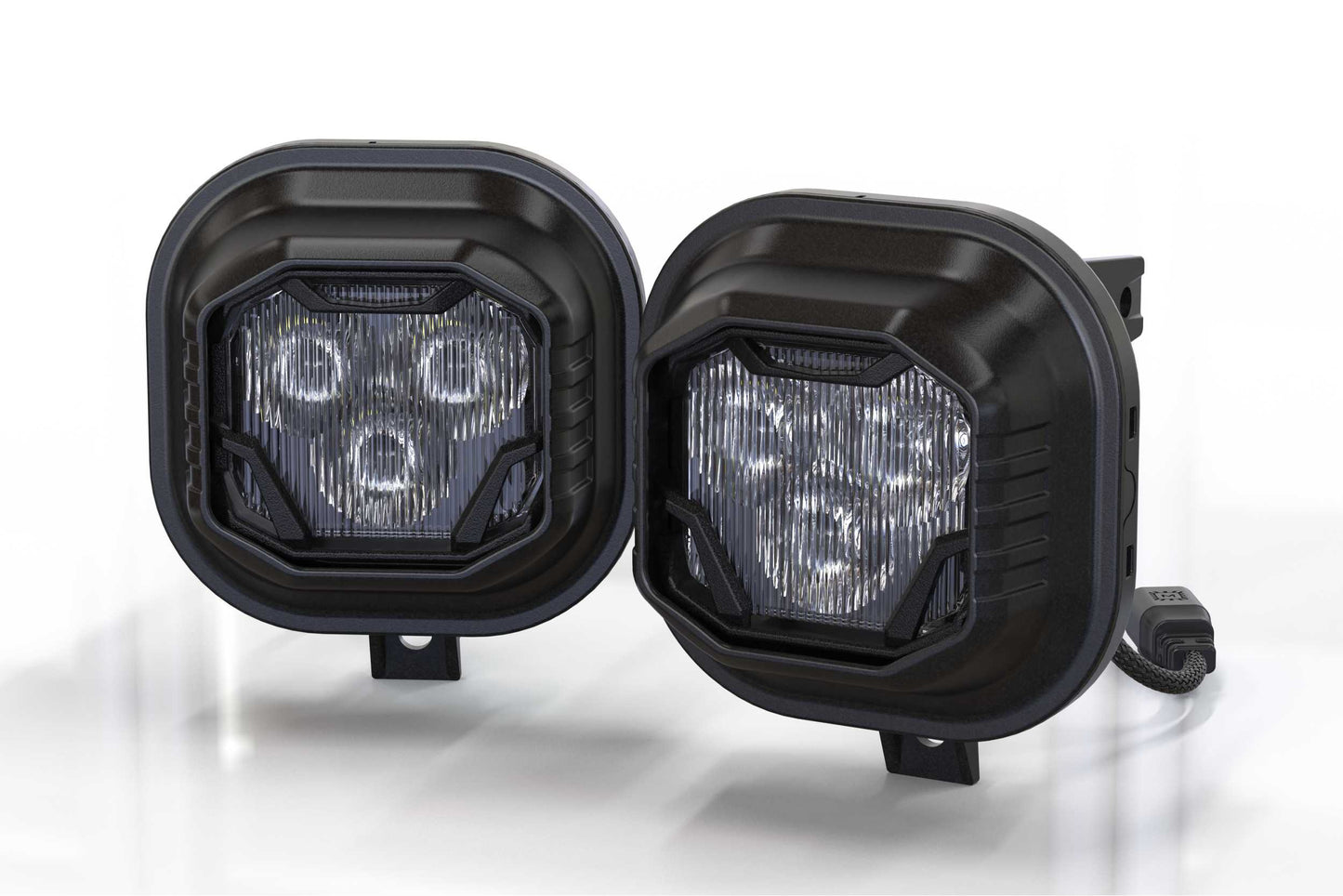 4Banger Fog Lights: 99-16 Super Duty (HXB White SAE Wide Beam) - Off Road - Veh. Spec (Image 2 of 6)