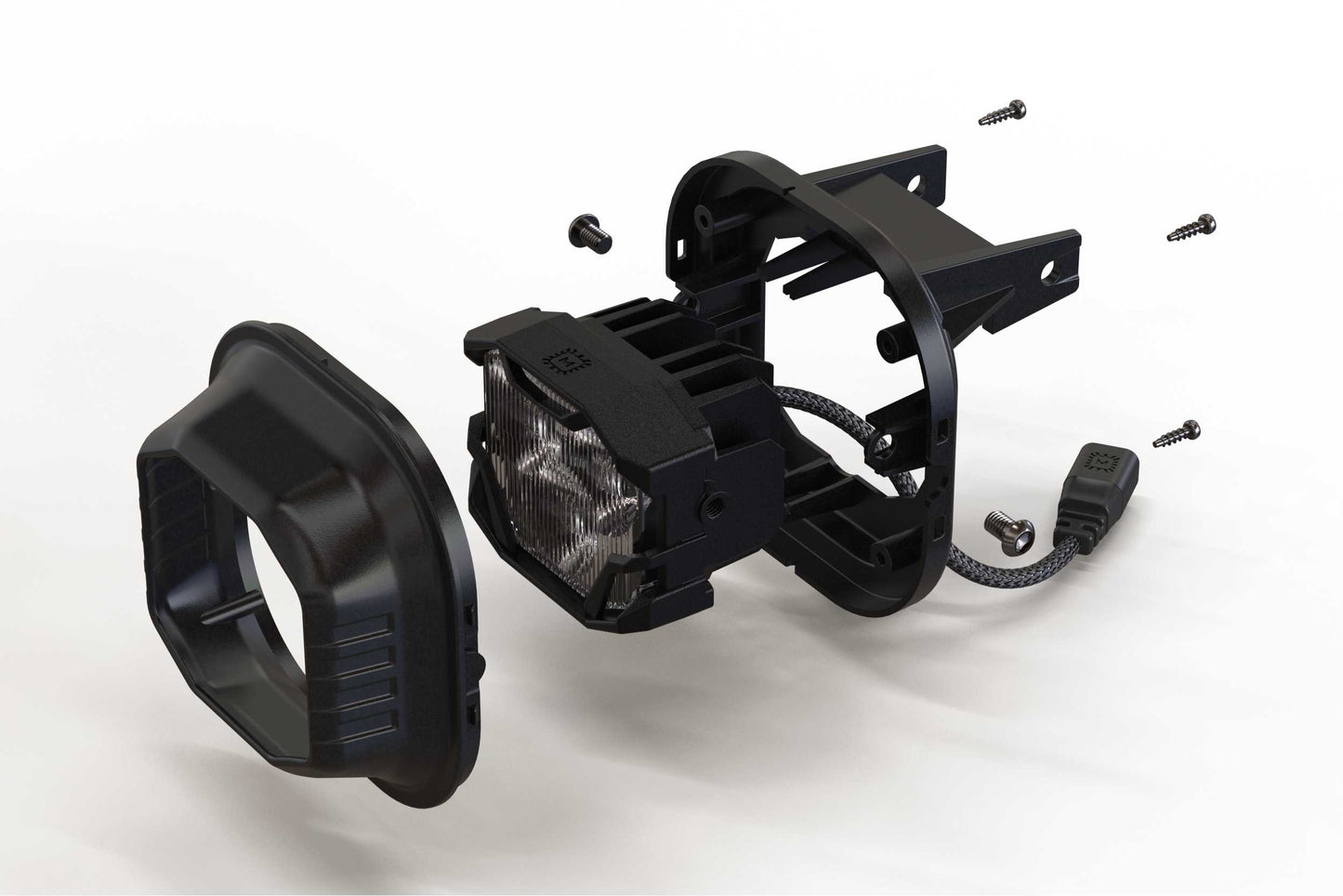4Banger Fog Lights: 99-16 Super Duty (HXB White SAE Wide Beam) - Off Road - Veh. Spec (Image 4 of 6)