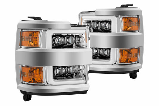 ARex Nova LED Headlights: Chevy Silverado HD (15-19) - Chrome (Set) - Headlights (Image 1 of 6)