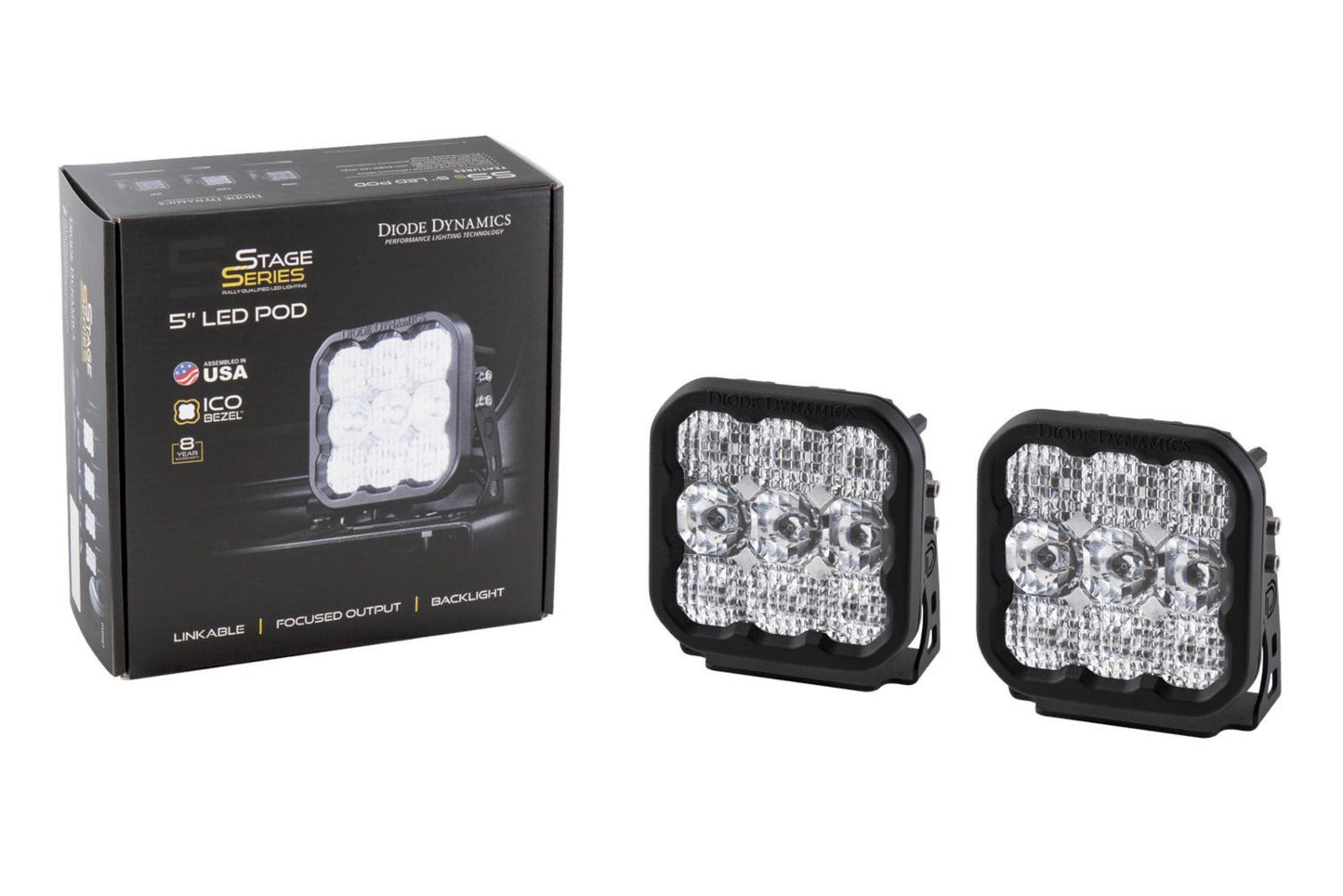 SS5 LED Pod Pro White Spot Single Diode Dynamics - Off Road - Universal (Image 1 of 6)
