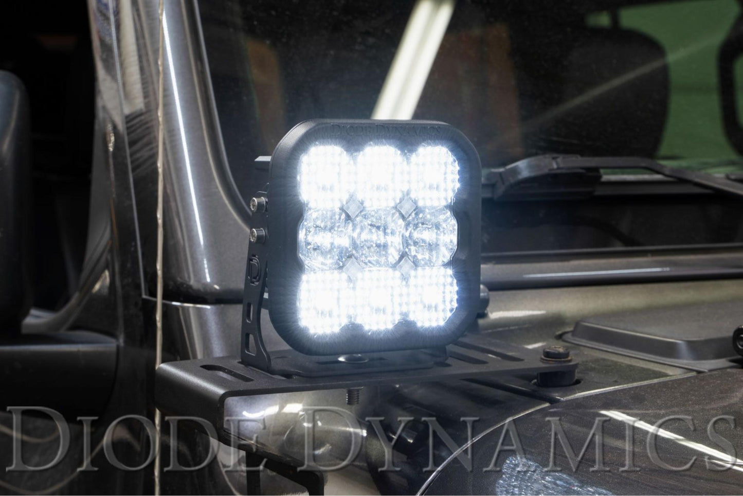 SS5 LED Pod Pro Yellow Flood Single Diode Dynamics - Off Road - Universal (Image 2 of 6)