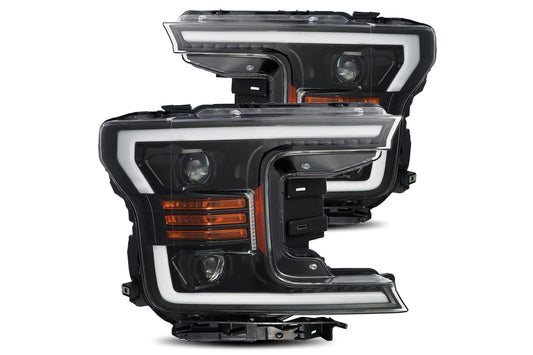 Arex Luxx LED Headlights: Ford F-150 (18-20) - Jet Black (Set) - Headlights (Image 1 of 5)
