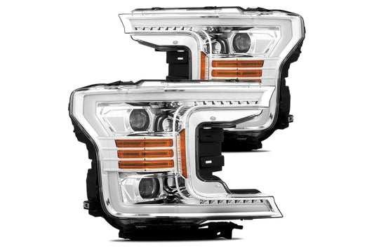 Arex Luxx LED Headlights: Ford F-150 (18-20) - Chrome (Set) - Headlights (Image 1 of 4)