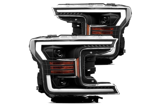 Arex Luxx LED Headlights: Ford F-150 (18-20) - Black (Set) - Headlights (Image 1 of 5)
