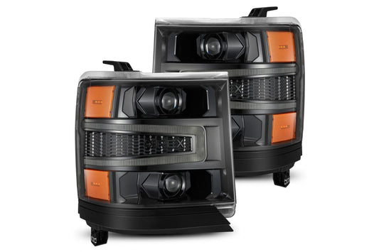 Arex Luxx LED Headlights: Chevrolet Silverado 1500 (16-18) - Alpha-Black (Set) - Headlights (Image 1 of 6)