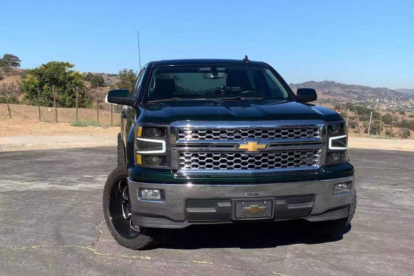 Arex (PRO-Series) Halogen Headlights: Chevrolet Silverado 1500 (14-15) - Alpha-Black (Set) - Headlights (Image 5 of 5)
