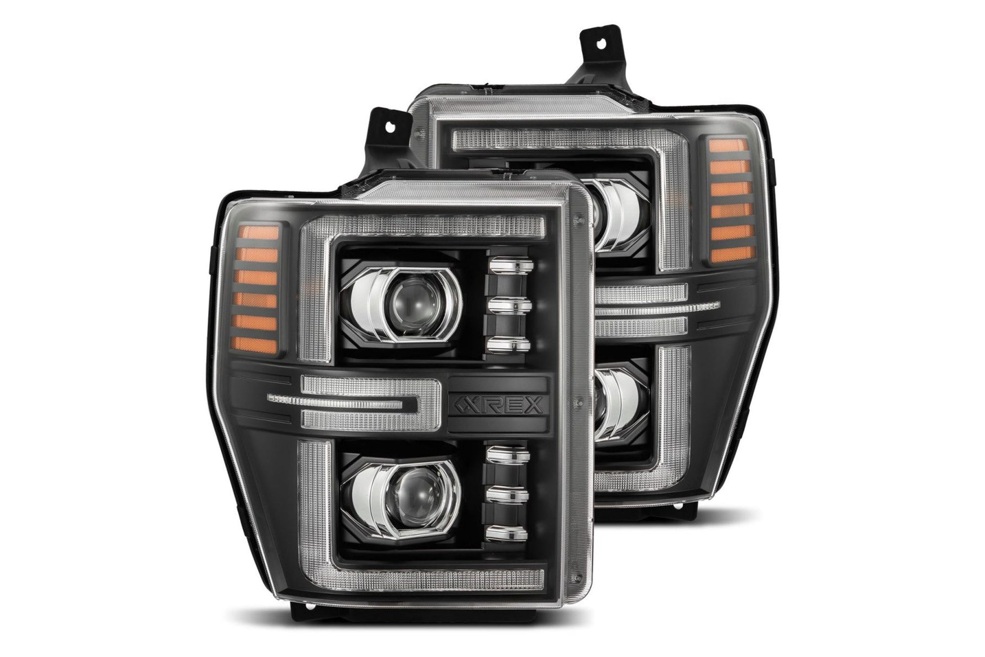 Arex (PRO-Series) Halogen Headlights: Ford Super Duty (08-10) - Black (Set) - Headlights (Image 1 of 5)
