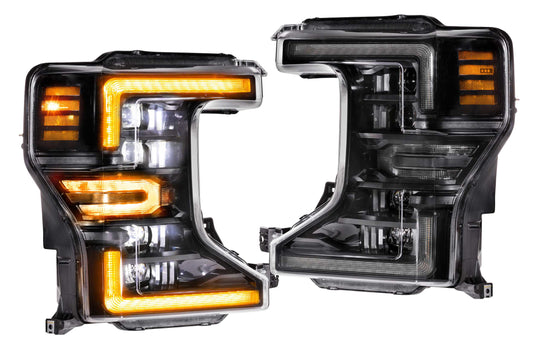 XB LED Headlights: Ford Super Duty (20-22 / Amber DRL / Set) - Headlights (Image 1 of 6)