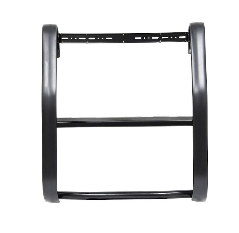 Westin Public Safety 36-4075 Bumper Push Bar; Elite; Powder Coated; Black; HRPO Steel; 2-3/4 Inch Rubber Strip Uprights