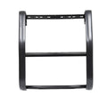 Westin Public Safety 36-4075 Bumper Push Bar; Elite; Powder Coated; Black; HRPO Steel; 2-3/4 Inch Rubber Strip Uprights