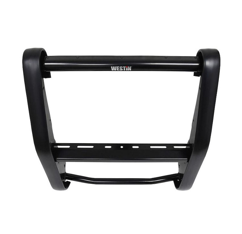 Westin Public Safety 36-4075 Bumper Push Bar; Elite; Powder Coated; Black; HRPO Steel; 2-3/4 Inch Rubber Strip Uprights