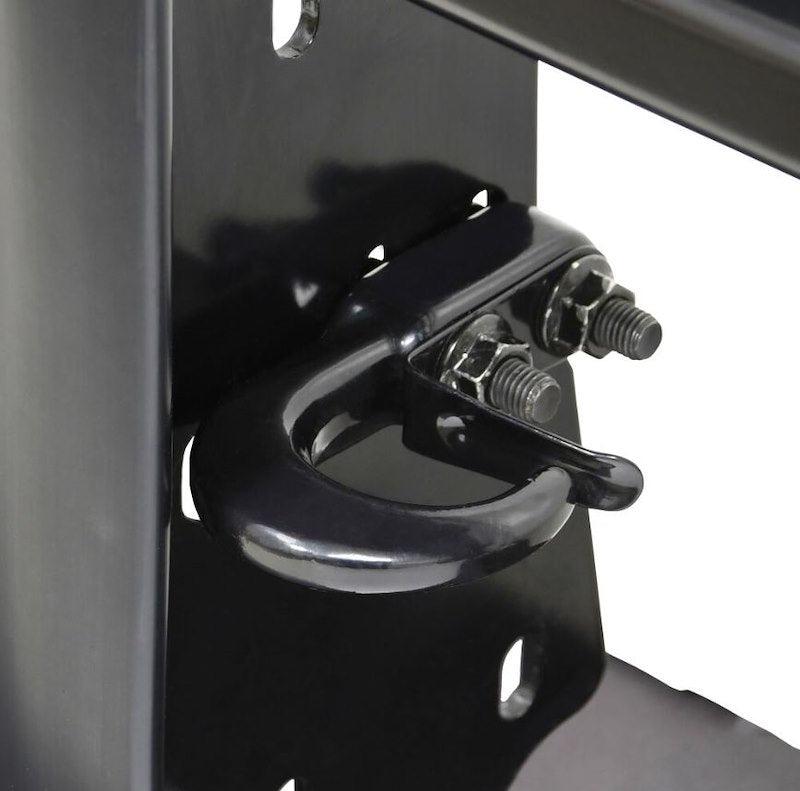 Westin Public Safety 36-4075 Bumper Push Bar; Elite; Powder Coated; Black; HRPO Steel; 2-3/4 Inch Rubber Strip Uprights