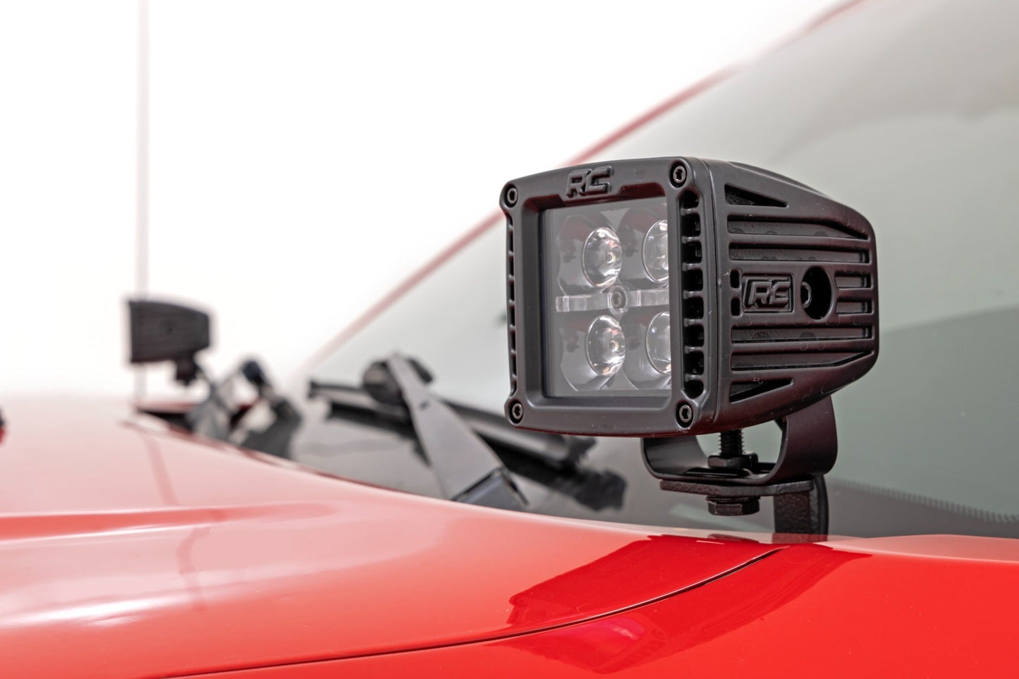 RC LED Light Kit | Ditch Mount | Black Series Round | 3.5 Inch | Amber DRL | Toyota Tacoma (05-15) (manufacturer page)