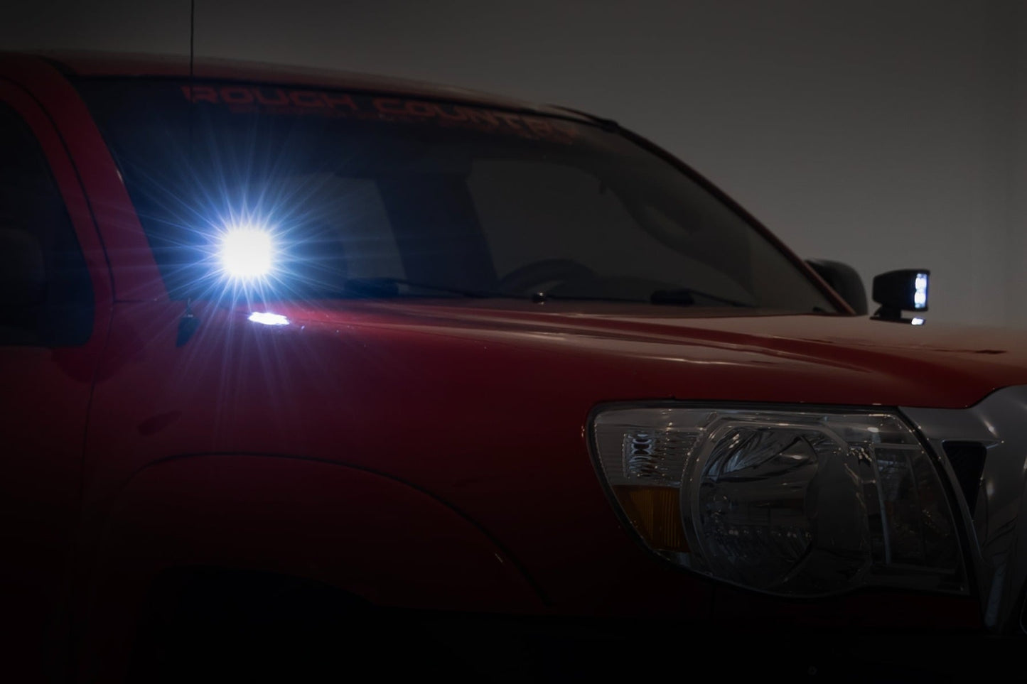 LED Light Kit | Ditch Mount | Black Series Round | 3.5 Inch | Amber DRL | Toyota Tacoma (05-15) - Lighting & Acc (Image 5 of 6)