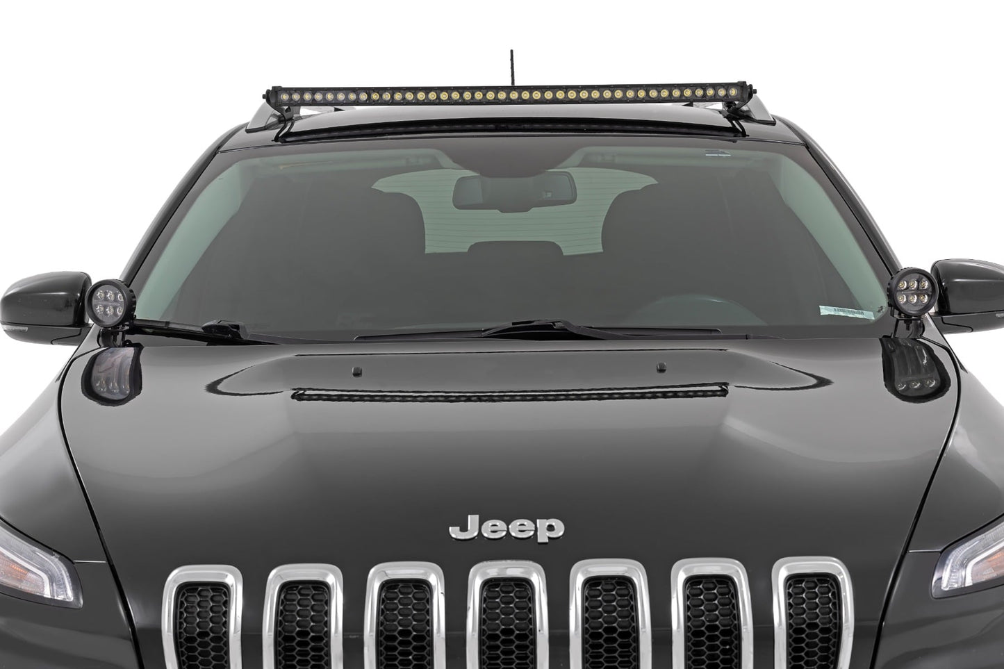 LED Light Kit | Roof Mount | 40" Black Single Row | Jeep Cherokee KL (14-23) - Lighting & Acc (Image 3 of 6)