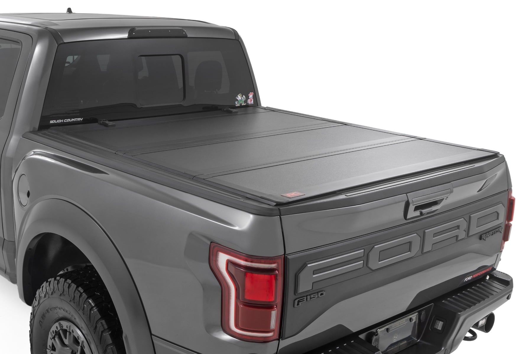 49221550 Rough Countrry Hard Tri-Fold Flip Up Bed Cover Ford F-150 (21-26)/F-150 Lightning (22-26)