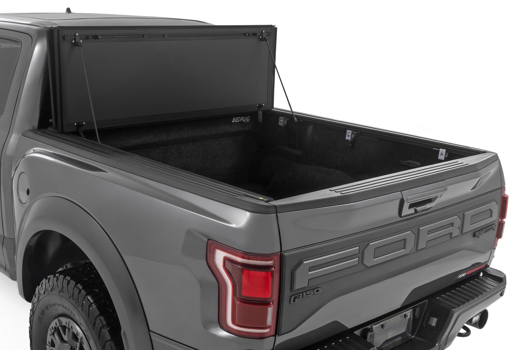 49221550 Rough Countrry Hard Tri-Fold Flip Up Bed Cover Ford F-150 (21-26)/F-150 Lightning (22-26)
