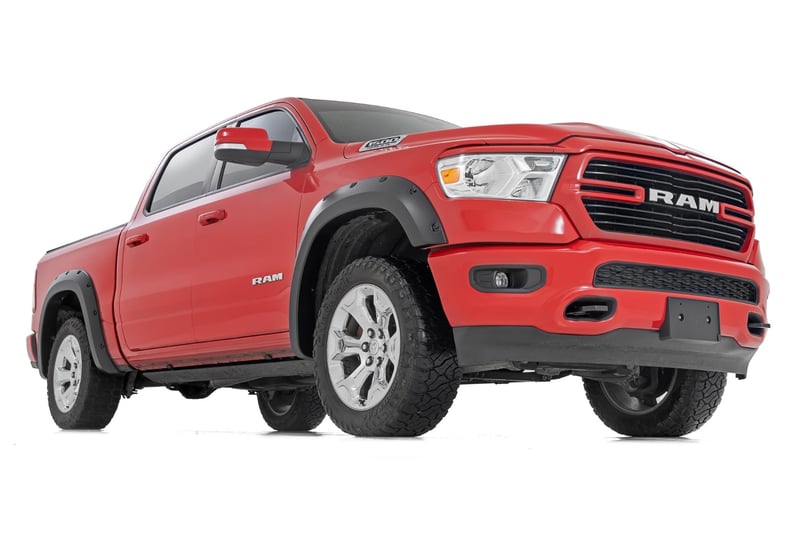 RC Pocket Fender Flares | PS2 Bright Silver Metallic | Ram 1500 2WD/4WD (19-24) (manufacturer page)