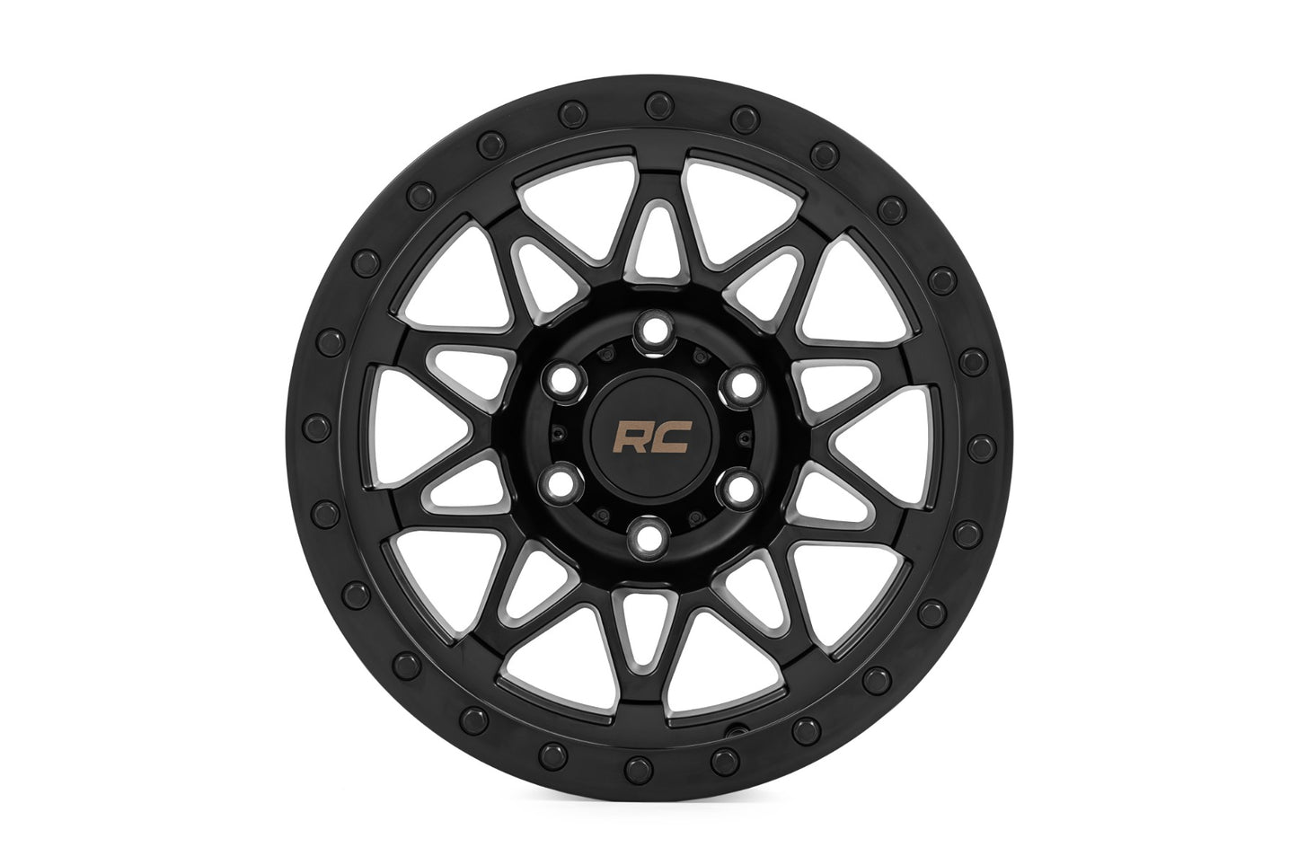 Rough Country 78 Series Wheel | Simulated Beadlock | Black | 18x9 | 6x135 | 0mm - RC Wheels (Image 2 of 6)