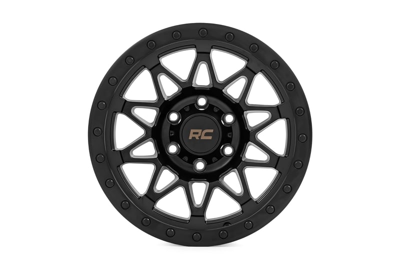 Rough Country 78 Series Wheel | Simulated Beadlock | Black | 18x9 | 8x180 | 0mm (manufacturer page)