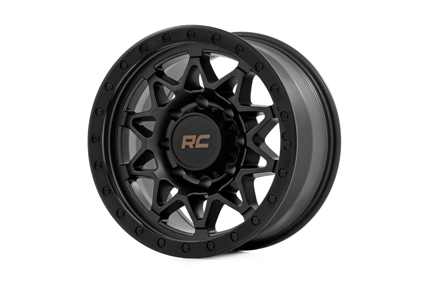 Rough Country 78 Series Wheel | Simulated Beadlock | Black | 18x9 | 8x180 | 0mm - RC Wheels (Image 1 of 6)